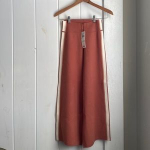 NWT Veronica Beard Roland striped stretch-knit culottes. Size XS